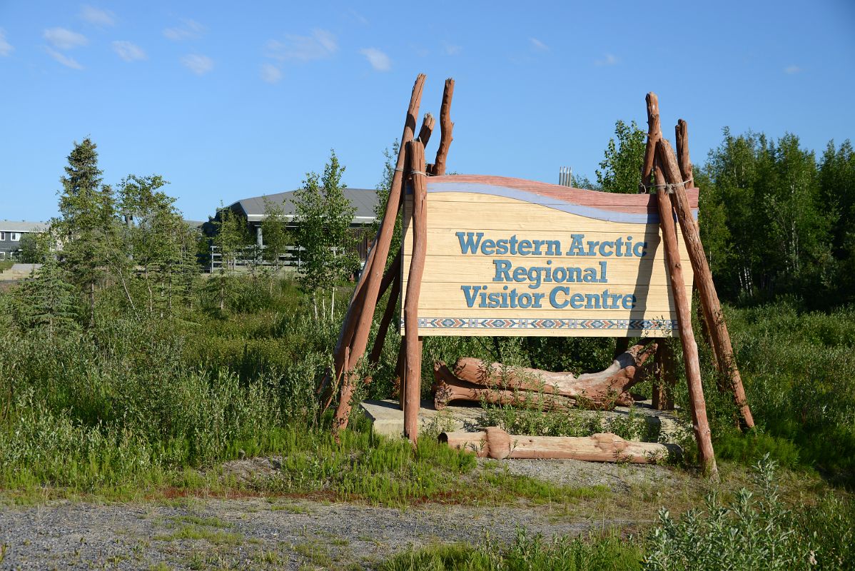 08A Western Arctic Regional Visitor Centre Sign In Inuvik Northwest Territories